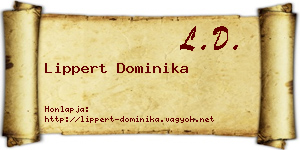 Lippert Dominika névjegykártya